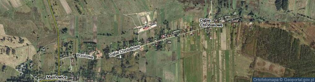 Zdjęcie satelitarne Droga Dąbie Chrobakowe ul.